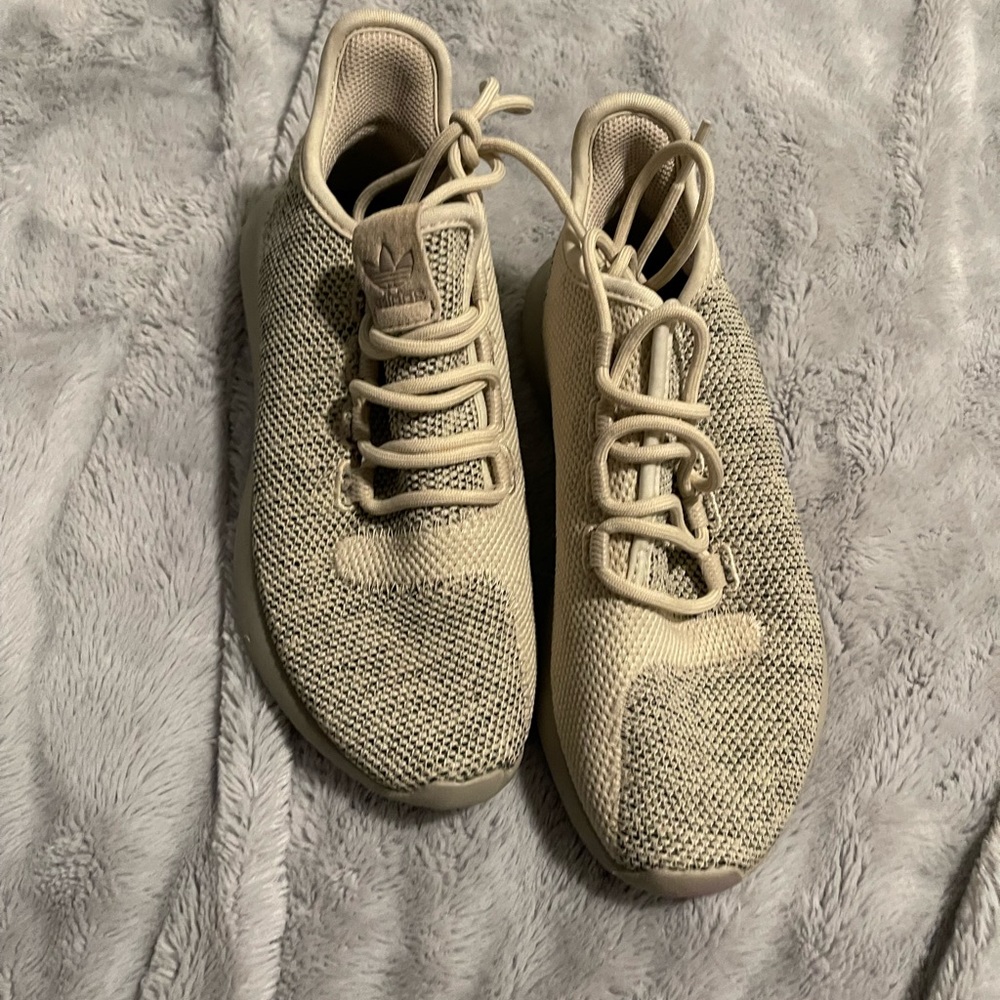 Adidas tubular shadow knit "Tan" sneakers